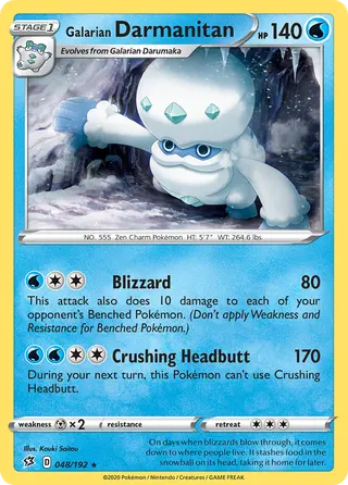 Carta Darmanitan de Galar