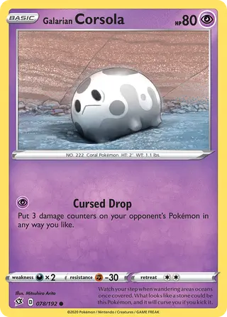 Carta Corsola de Galar