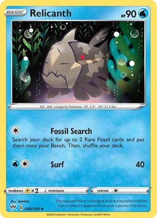 Carta Relicanth