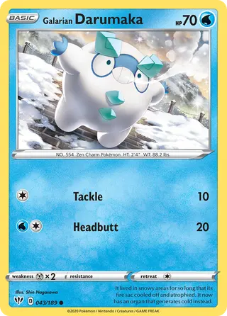 Carta Darumaka de Galar