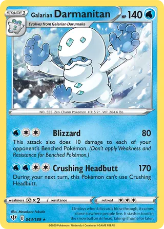 Carta Darmanitan de Galar