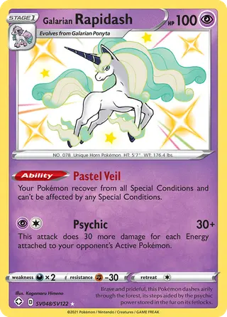 Carta Rapidash de Galar