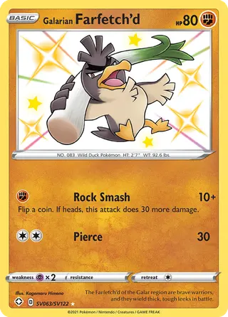 Carta Farfetch'd de Galar