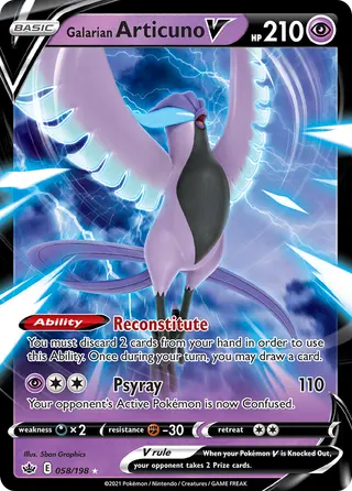 Carta Articuno de Galar V