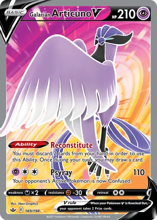 Carta Articuno de Galar V