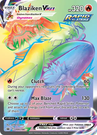Carta Blaziken VMAX