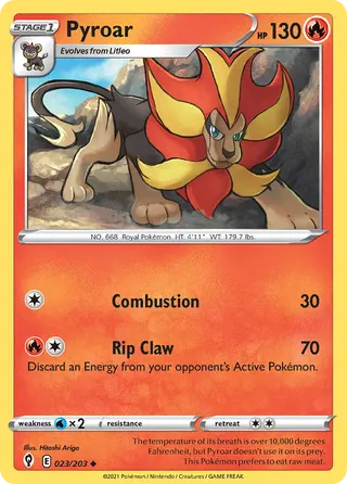 Carta Pyroar