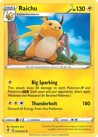 Carta Raichu
