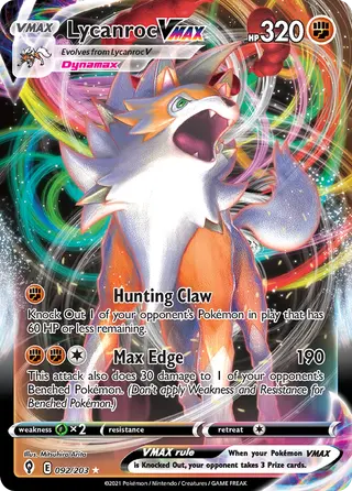 Carta Lycanroc VMAX
