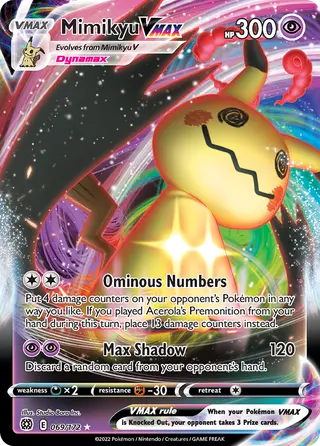 Carta Mimikyu VMAX