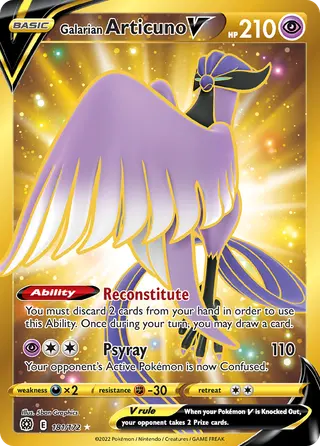 Carta Articuno de Galar V