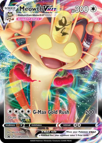 Carta Meowth VMAX