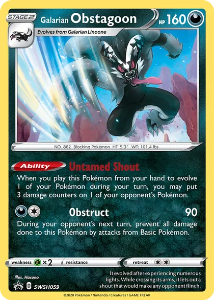Carta Galarian Obstagoon