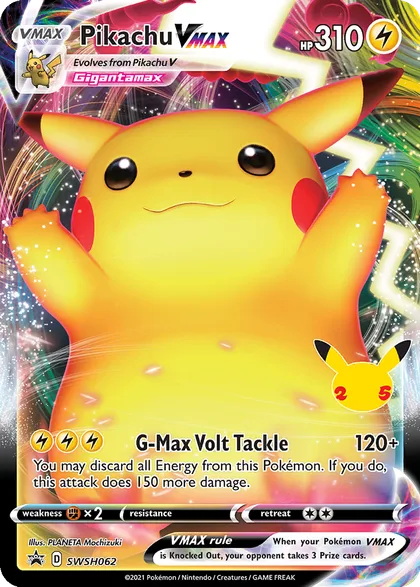 Carta Pikachu VMAX