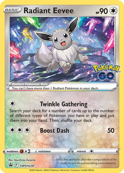 Carta Radiant Eevee