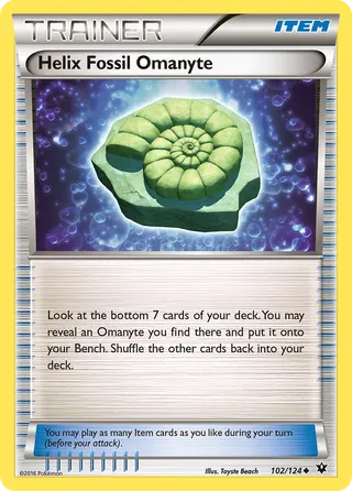 Carta Fóssil Espiral de Omanyte