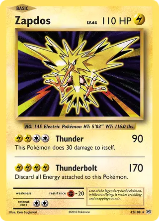 Carta Zapdos
