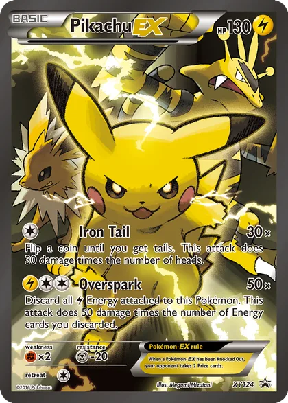 Carta Pikachu EX