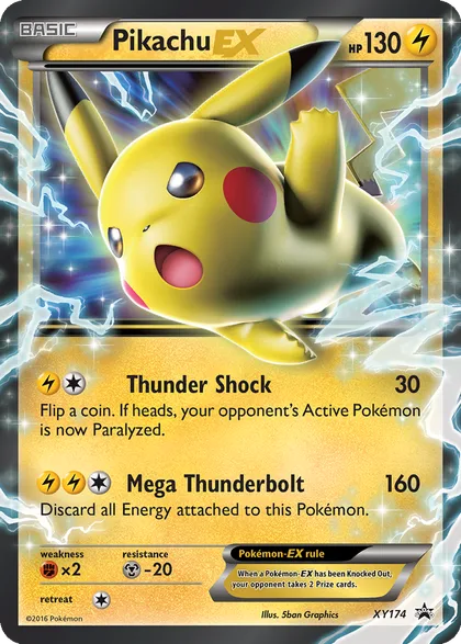 Carta Pikachu EX