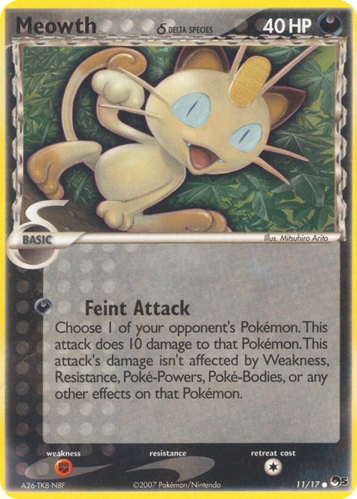 Carta Meowth δ