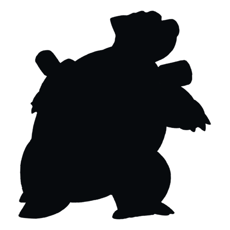 Silhueta de Blastoise
