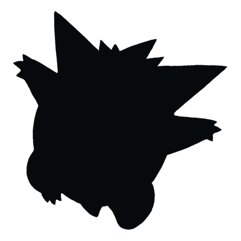 Silhueta de Gengar