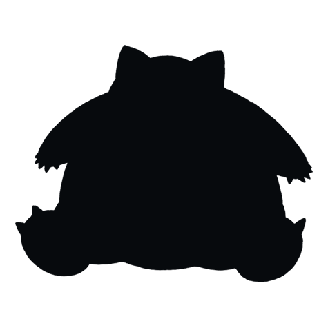 Silhueta de Snorlax