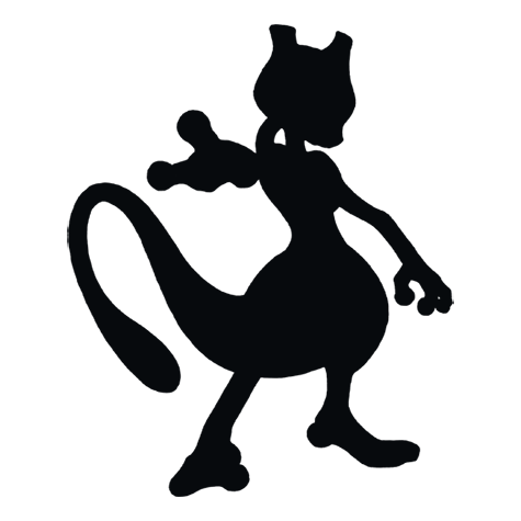 Silhueta de Mewtwo