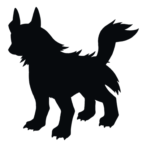 Silhueta de Mightyena