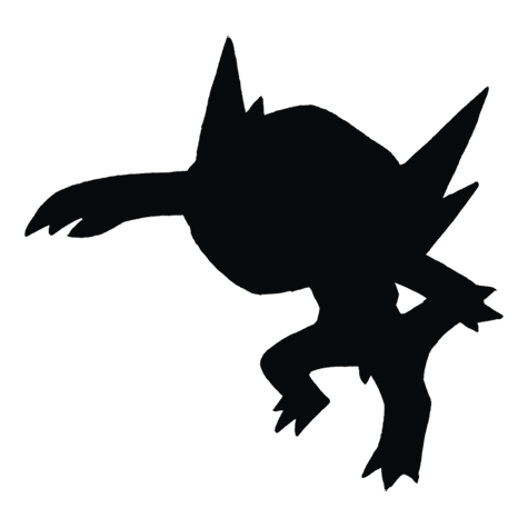 Silhueta de Sableye