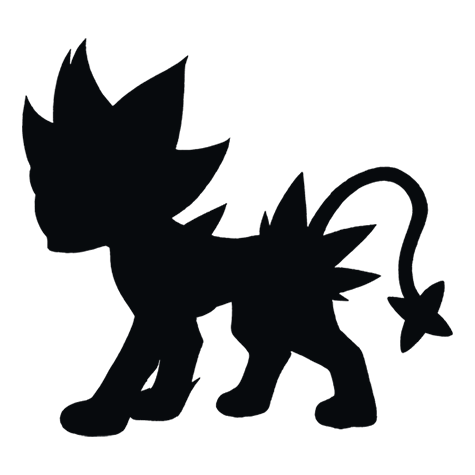 Silhueta de Luxray