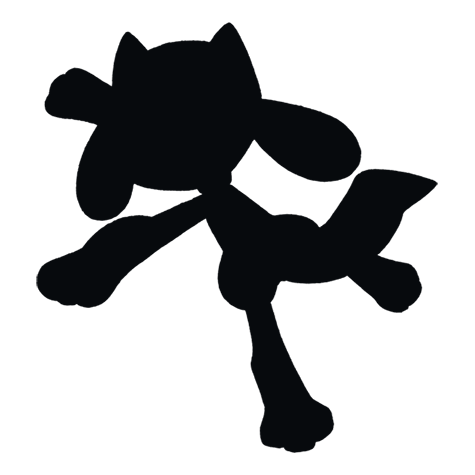 Silhueta de Riolu