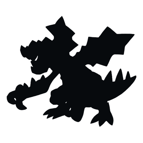 Silhueta de Druddigon