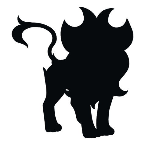Silhueta de Pyroar