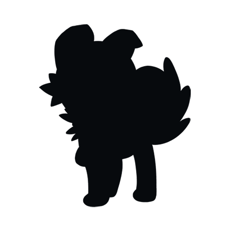Silhueta de Rockruff