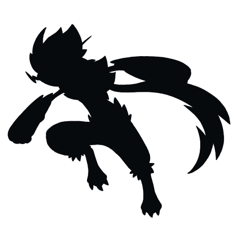 Silhueta de Zeraora