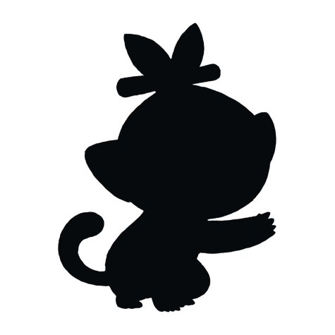 Silhueta de Grookey