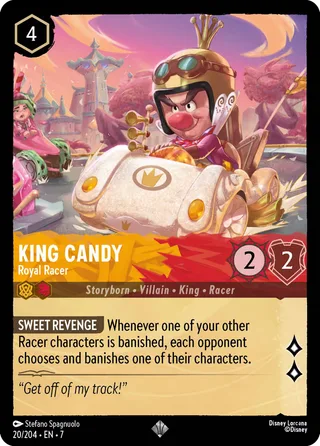 Carta King Candy - Royal Racer