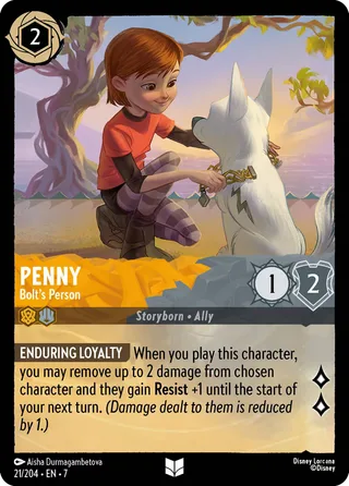 Carta Penny - Bolt's Person