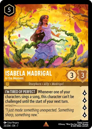 Carta Isabela Madrigal - In the Moment