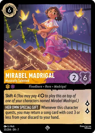 Carta Mirabel Madrigal - Musically Talented