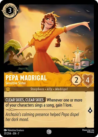 Carta Pepa Madrigal - Sensitive Sister
