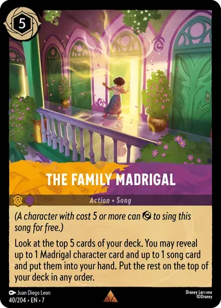 Carta The Family Madrigal