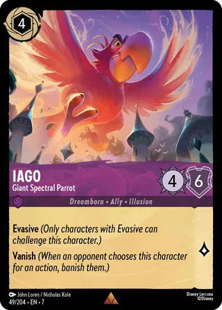 Carta Iago - Giant Spectral Parrot