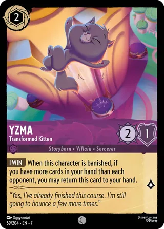 Carta Yzma - Transformed Kitten