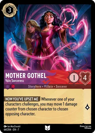 Carta Mother Gothel - Vain Sorceress
