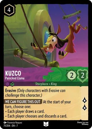 Carta Kuzco - Panicked Llama