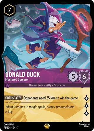 Carta Donald Duck - Flustered Sorcerer
