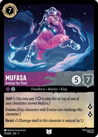 Carta Mufasa - Among the Stars