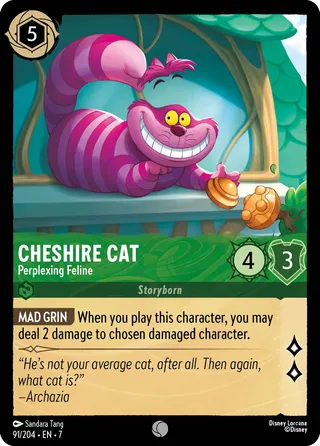 Carta Cheshire Cat - Perplexing Feline